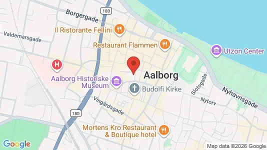 Kontorlokaler til leje i Aalborg Centrum - kort over placeringen