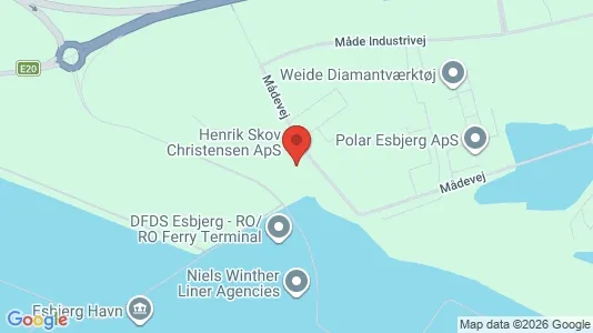 Kontorlokaler til leje i Esbjerg Centrum - kort over placeringen