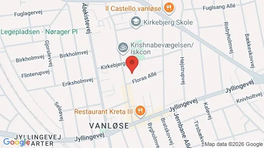 Kliniklokaler til leje i Vanløse - kort over placeringen