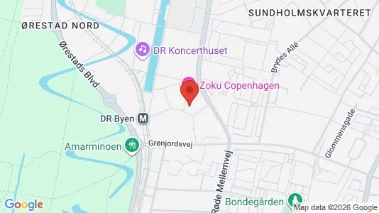 Kontorlokaler til leje i København S - kort over placeringen