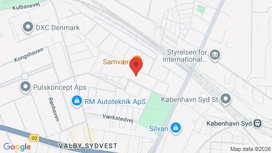 Kontorhoteller til leje i Valby - kort over placeringen