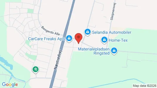 Lagerlokaler til salg i Ringsted - kort over placeringen