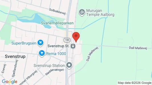Boligudlejningsejendomme til salg i Svenstrup J - kort over placeringen
