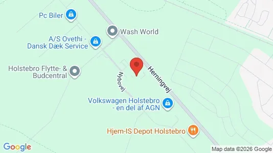 Lagerlokaler til salg i Holstebro - kort over placeringen