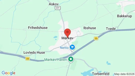 Erhvervslejemål til leje i Mørkøv - kort over placeringen