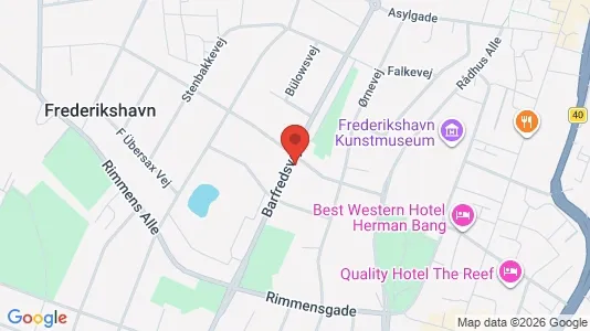 Boligudlejningsejendomme til salg i Frederikshavn - kort over placeringen