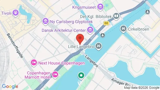 Kontorlokaler til leje i Vesterbro - kort over placeringen