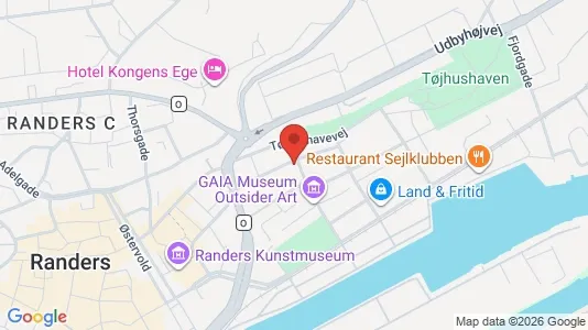 Boligudlejningsejendomme til salg i Randers C - kort over placeringen