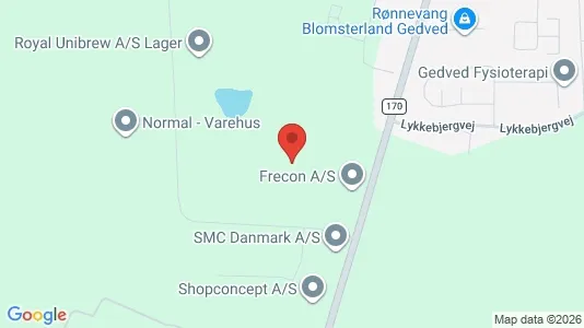Kontorlokaler til leje i Horsens - kort over placeringen