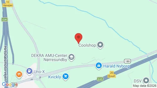 Kontorlokaler til leje i Nørresundby - kort over placeringen