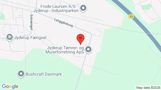 Lagerlokaler til leje i Jyderup - kort over placeringen