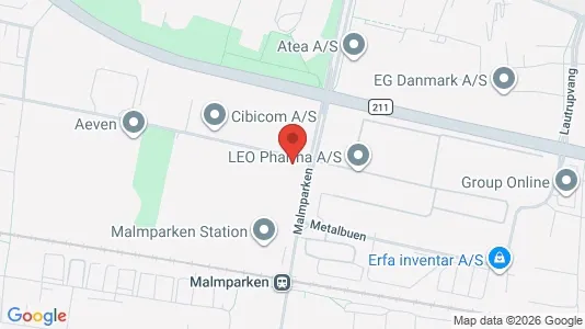 Kontorlokaler til leje i Ballerup - kort over placeringen