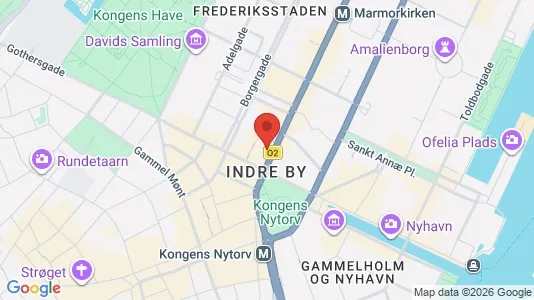 Kontorlokaler til leje i København K - kort over placeringen