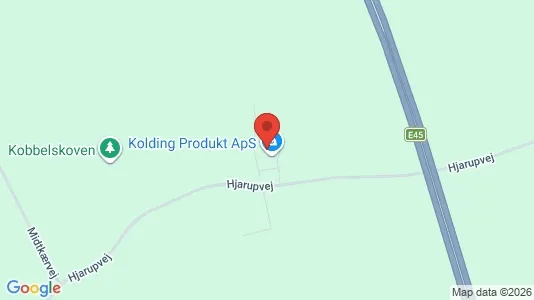 Lagerlokaler til leje i Kolding - kort over placeringen