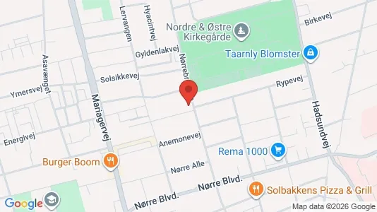 Boligudlejningsejendomme til salg i Randers NØ - kort over placeringen