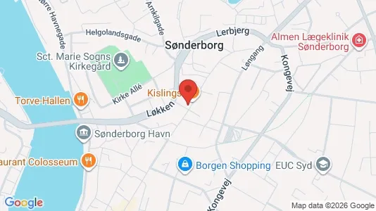 Erhvervslejemål til salg i Sønderborg - kort over placeringen