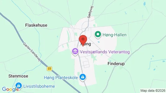 Erhvervslejemål til salg i Høng - kort over placeringen