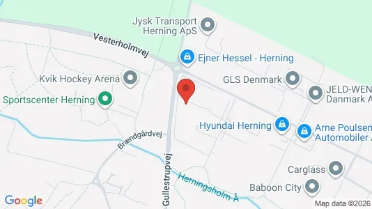 Lagerlokaler til leje i Herning - kort over placeringen