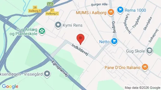 Kontorlokaler til leje i Aalborg SØ - kort over placeringen