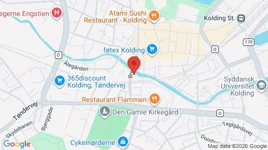 Kontorlokaler til leje i Kolding - kort over placeringen