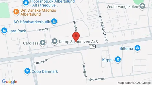 Kontorlokaler til leje i Albertslund - kort over placeringen