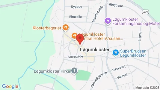 Kontorlokaler til leje i Løgumkloster - kort over placeringen
