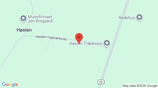 Lagerlokaler til leje i Haslev - kort over placeringen