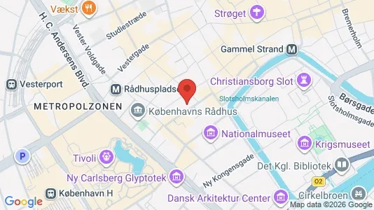 Kliniklokaler til leje i København K - kort over placeringen