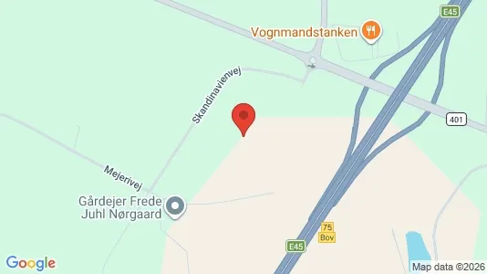 Kontorlokaler til leje i Padborg - kort over placeringen