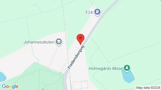 Værkstedslokaler til leje i Hillerød - kort over placeringen