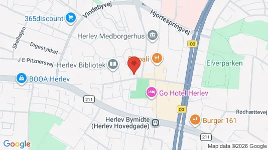 Kontorlokaler til leje i Herlev - kort over placeringen