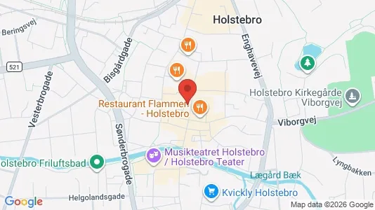 Kliniklokaler til leje i Holstebro - kort over placeringen