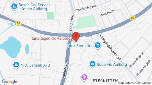 Kontorlokaler til leje i Aalborg Centrum - kort over placeringen