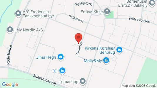 Lagerlokaler til salg i Fredericia - kort over placeringen
