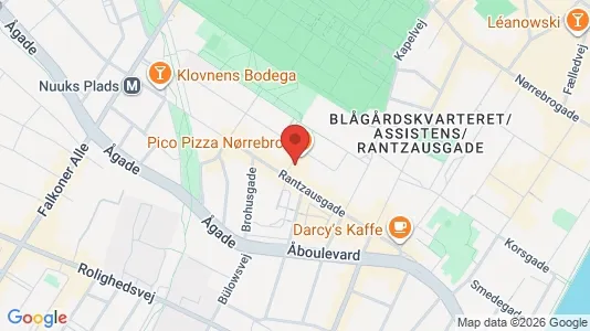 Kontorlokaler til leje i Nørrebro - kort over placeringen