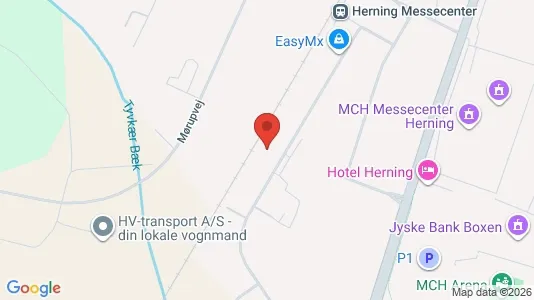 Lagerlokaler til salg i Herning - kort over placeringen