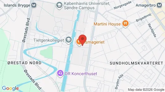 Kontorlokaler til leje i København S - kort over placeringen