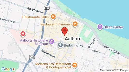 Erhvervslejemål til leje i Aalborg Centrum - kort over placeringen