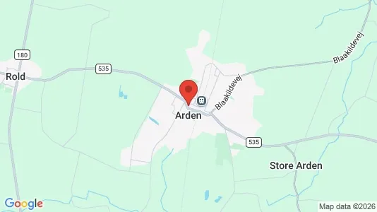Butikslokaler til salg i Arden - kort over placeringen