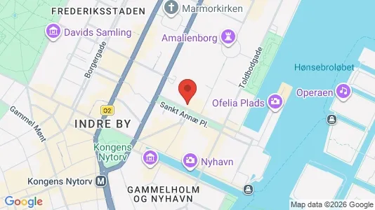 Kontorlokaler til leje i København K - kort over placeringen