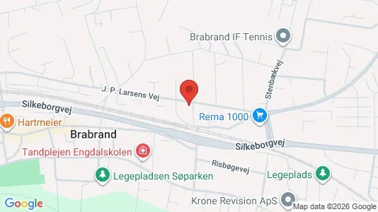 Kontorlokaler til leje i Brabrand - kort over placeringen
