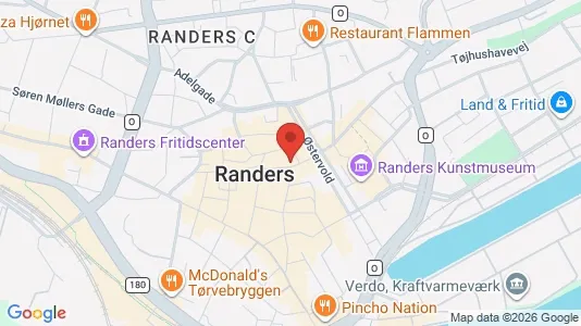 Boligudlejningsejendomme til salg i Randers C - kort over placeringen
