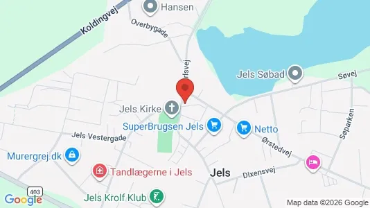Erhvervslejemål til salg i Rødding - kort over placeringen