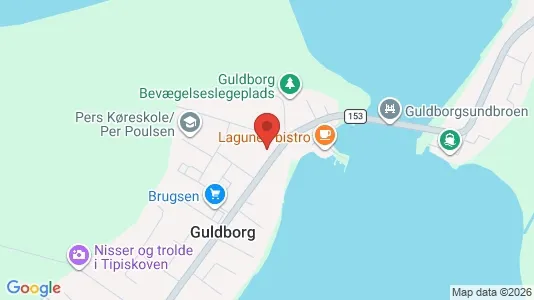 Erhvervslejemål til salg i Guldborg - kort over placeringen