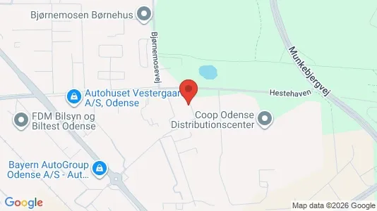 Kontorlokaler til leje i Odense S - kort over placeringen