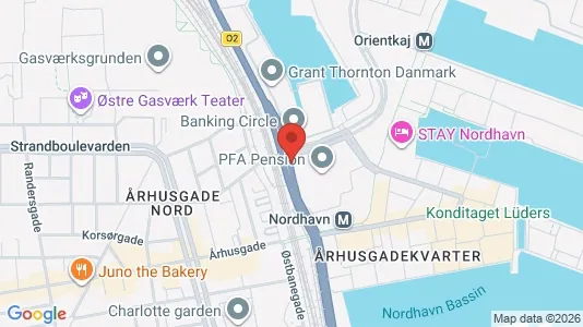 Kontorlokaler til leje i Østerbro - kort over placeringen
