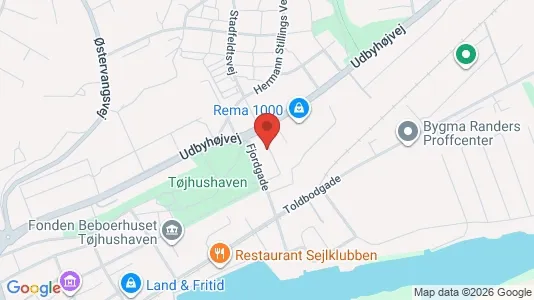 Boligudlejningsejendomme til salg i Randers NØ - kort over placeringen