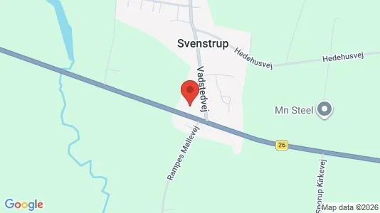 Boligudlejningsejendomme til salg i Hammel - kort over placeringen