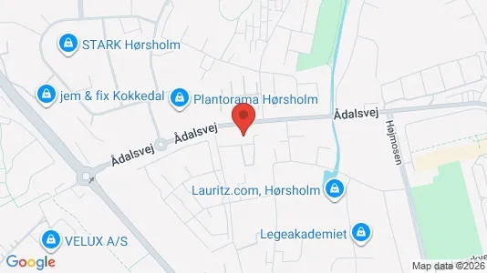 Lagerlokaler til leje i Hørsholm - kort over placeringen