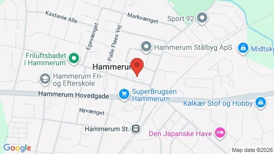 Boligudlejningsejendomme til salg i Herning - kort over placeringen
